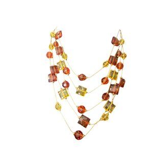 💖Vintage Multi-Strand Beaded Necklace With Extender Chain